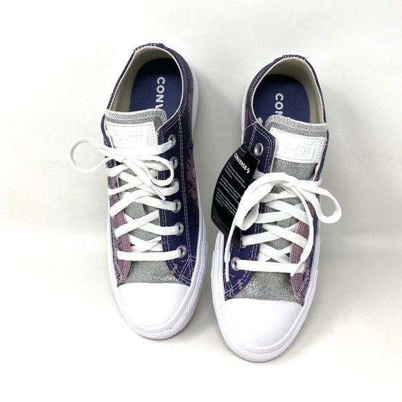 Converse CTAS OX Himalayan Salt Steel Navy Pink Low Sneaker Women's Size 571378C - Picture 4 of 8